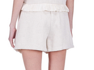 Joy Joy Pleated Elastic Back Short / 3 Color Options