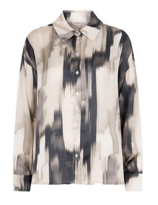 Esqualo Black & Grey Blouse