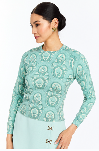 Mestiza Phoebe Sweater in Trellis Aquarelle