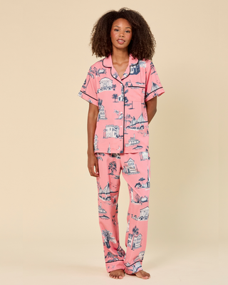 Katie Kime Charleston Toile Pajama Pants Set