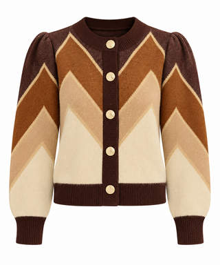 Allison New York Fuzzy Chevron Sweater