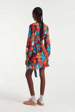 Compania Fantastica Brown & Green Mini Dress