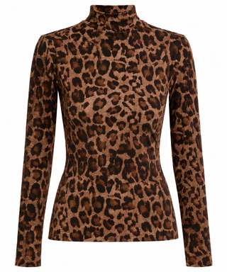 Molly Bracken Us Ladies Leopard Knitted Undersweater