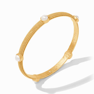 JV Cabochon Bangle, Pearl