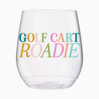 Sip Sip Hooray Golf Cart Roadie 14oz Stemless Wine Tossware