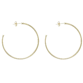 Sheila Fajl Perfect Hoops Brushed Gold
