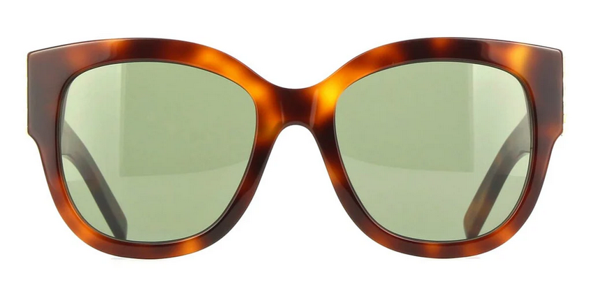 ?️ New Saint Laurent SLM95/F 003 Sunglasses - Havana Frame, Green Lenses Saint Laurent SL M95/F-003 / Havana Green – Monkee main image 2