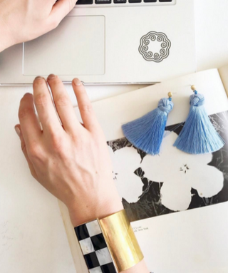 Hart Cornflower Blue Topknot Stud/Post Earrings