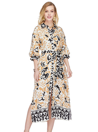 Jade Maxi Shirt Dress
