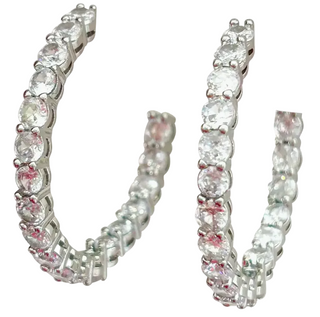 Gemelli Pooler Hoop - Silver