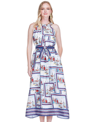 Jade Harbour Postcards Halter Midi
