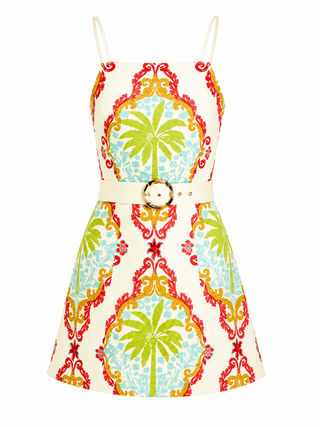 Mestiza Havana Mini Dress in Mediterranean Sage
