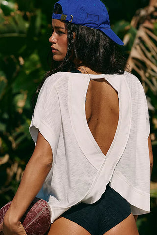 Free People My Time Tee In White