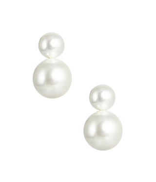 Lisi Lerch Audrey Double Pearl Earrings - Belle of the Ball